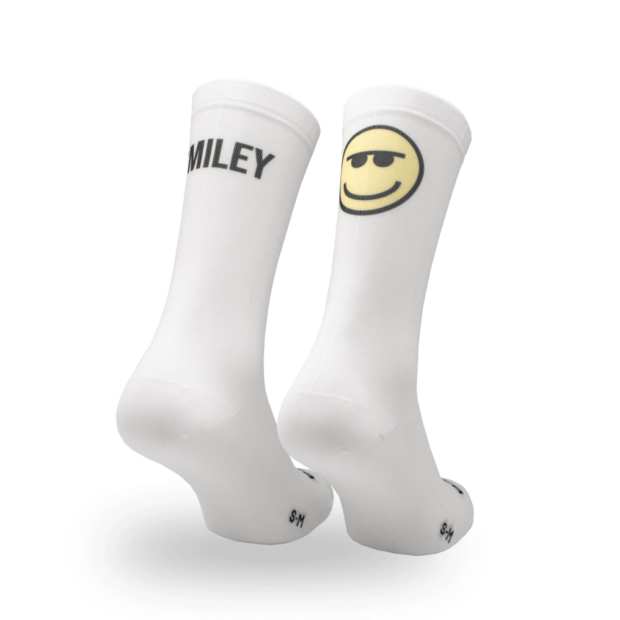 Smiley Printed Line Cycling Socks