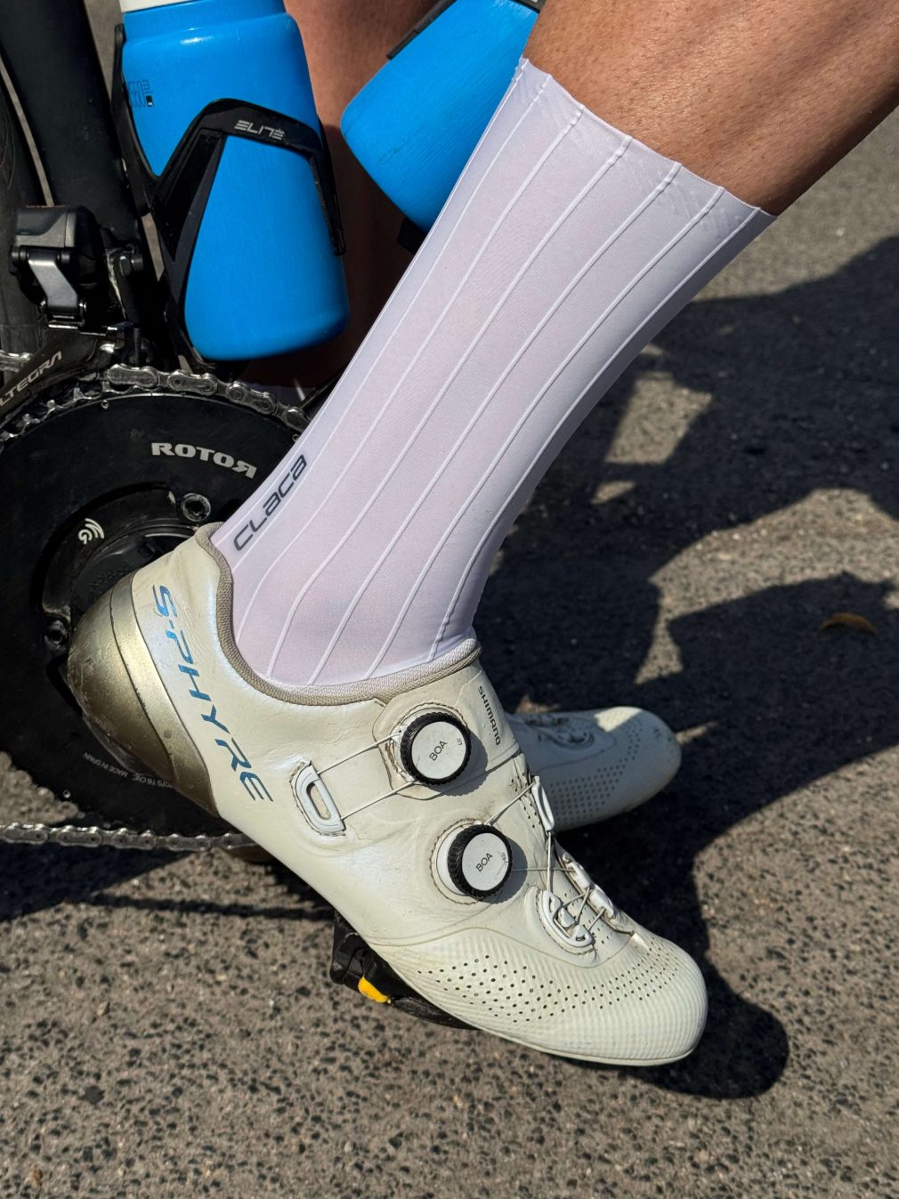 Candido Puro White Aero FAST Line Cycling Socks