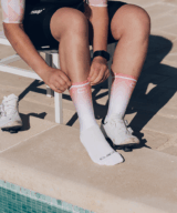 Peach Aero Line Cycling Socks