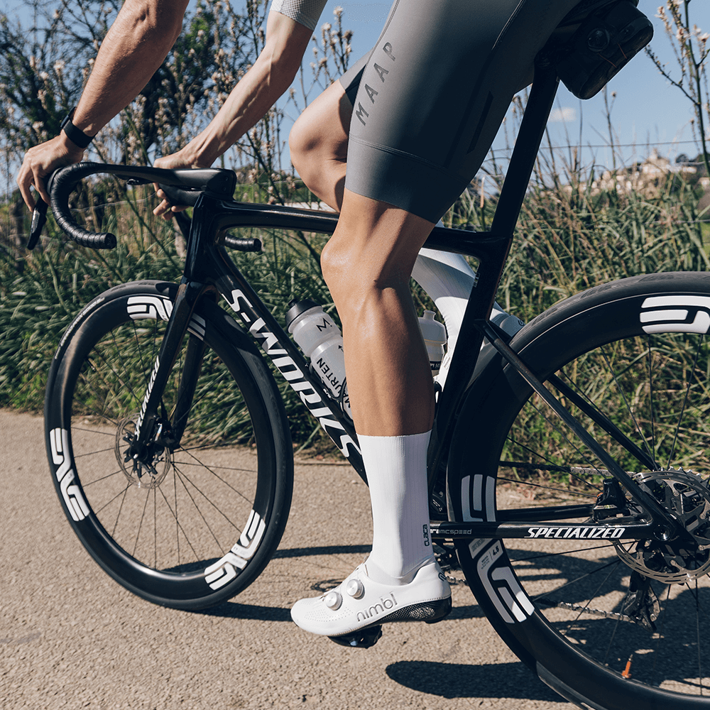 Candido Puro White Aero Line Cycling Socks