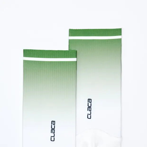 Green Aero Line Cycling Socks
