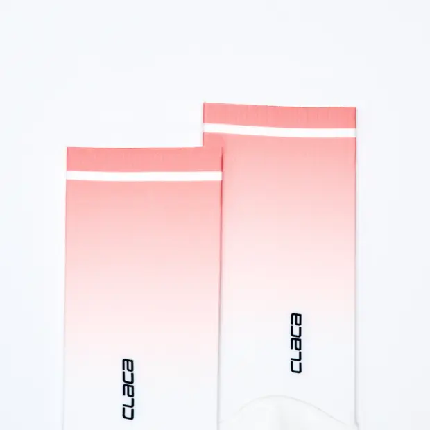 Peach Aero Line Cycling Socks