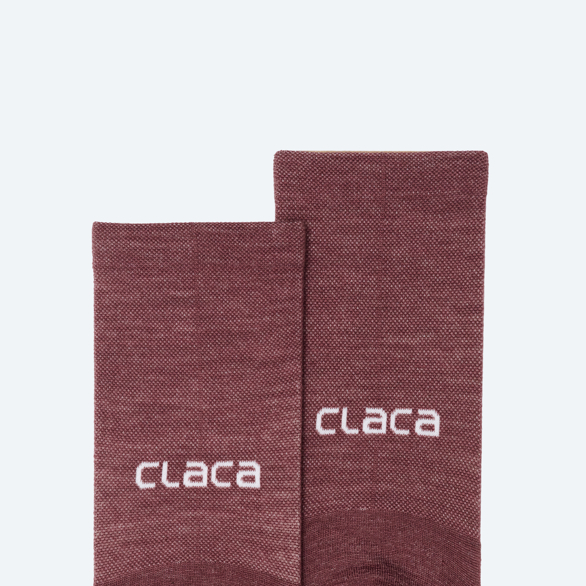 Rose Brown Merino Line Cycling Socks